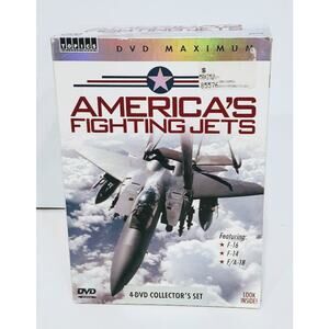 America's Fighting Jets 4 DVD's  Air Force, Navy & Marines,Cold War Unusual Jets